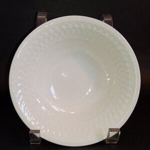 ONEIDA Majesticware Basket Weave White Wicker 6-1/2" Cereal Bowl